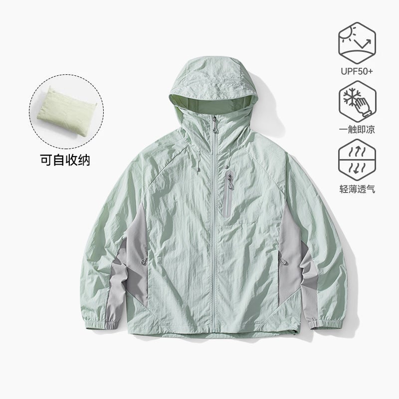 Shan Ye Unisex Sun Protection Clothing – UPF50+ Hooded Windbreaker for Outdoor Activities - Image 1